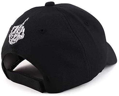 Trendy Apparel Shop Skull Finger Embroidered Structured Baseball Cap