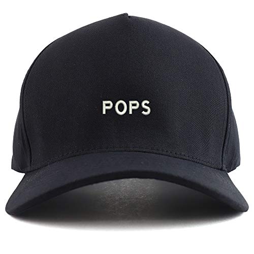 Trendy Apparel Shop Pops Embroidered Oversized 5 Panel XXL Baseball Cap