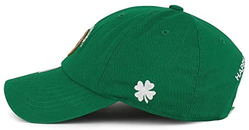 Trendy Apparel Shop Happy Together St Patrick Clover Embroidered Cotton Baseball Cap