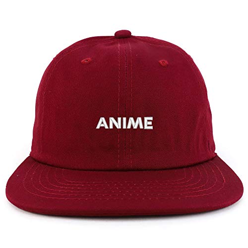 Trendy Apparel Shop Anime Embroidered Low Profile Cotton Snapback Cap