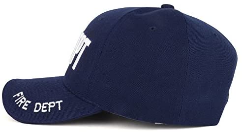 Trendy Apparel Shop Fire FD 3D Embroidered Structured Adjustable Baseball Cap