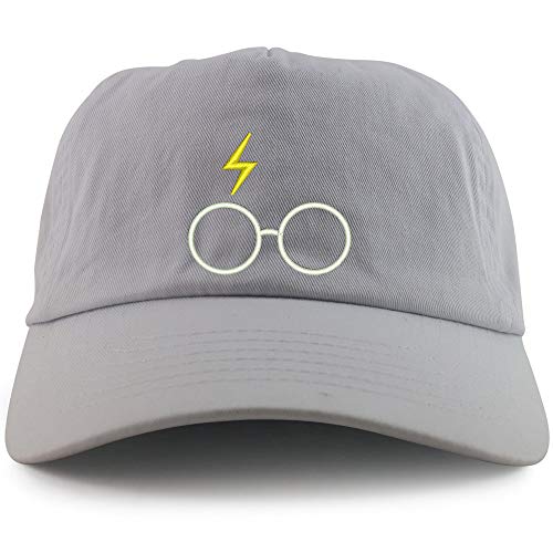 Trendy Apparel Shop Harry Glasses Embroidered 5 Panel Unstructured Soft Crown Baseball Cap