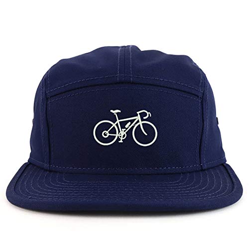 Trendy Apparel Shop Mountain Bike Embroidered 5 Panel Racer Baseball Cap