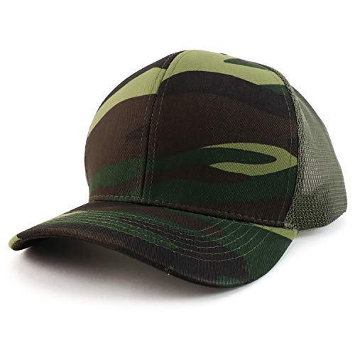 Trendy Apparel Shop Oversize XXL Structured Trucker Mesh Baseball Cap