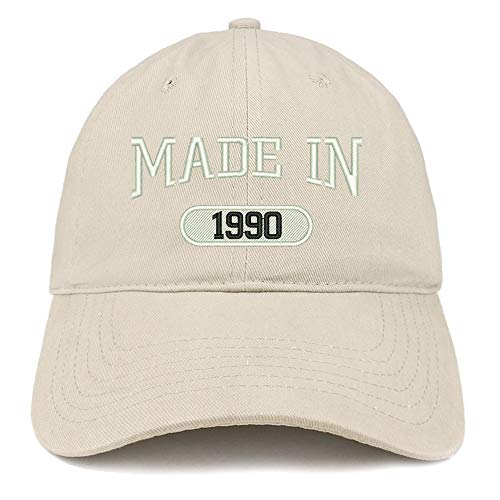 Trendy Apparel Shop Made in 1990 Embroidered 31st Birthday Brushed Cotton Cap