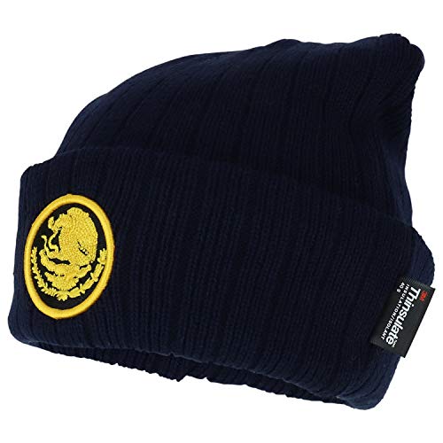 Trendy Apparel Shop Mexico Coat of Arms Embroidered 3M Thinsulate Cuff Beanie