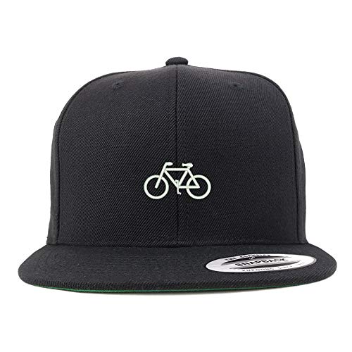 Trendy Apparel Shop Mini Bicycle Embroidered Flat Bill Snapback Cap