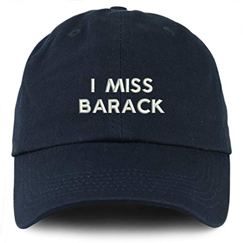 Trendy Apparel Shop Youth I Miss Barack Unstructured Cotton Baseball Cap