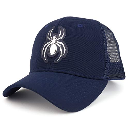 Trendy Apparel Shop High Frequency Spider Structured Trucker Mesh Baseball Cap