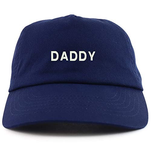 Trendy Apparel Shop Daddy Embroidered 5 Panel Unstructured Soft Crown Baseball Cap