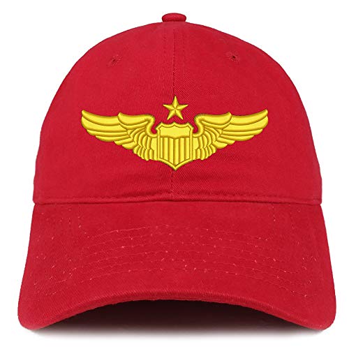 Trendy Apparel Shop Pilot 2 Embroidered Soft Crown 100% Brushed Cotton Cap