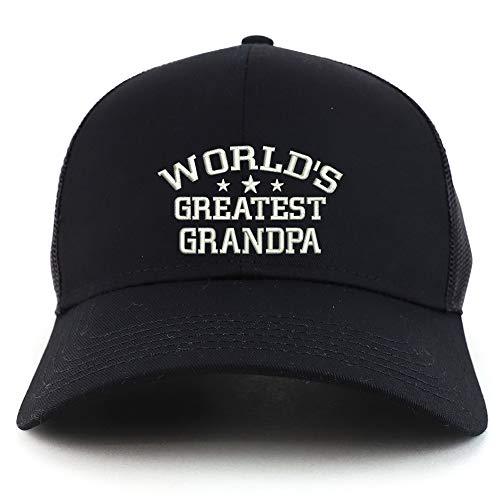 Trendy Apparel Shop World's Greatest Grandpa Structured High Profile Trucker Cap