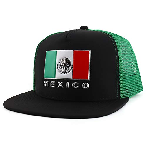Trendy Apparel Shop Hecho en Mexico High Frequency Flag Trucker Snapback Cap