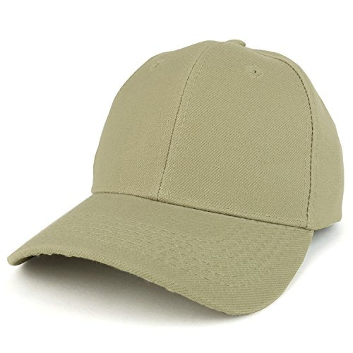 Trendy Apparel Shop Plain Structured Crown Adjustable Baseball Cap