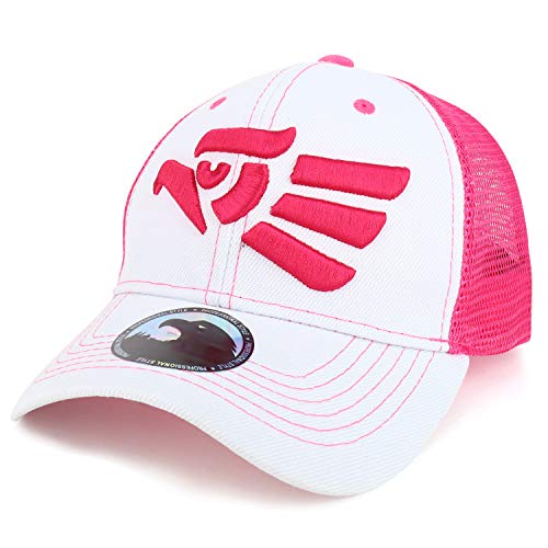 Trendy Apparel Shop Hecho En Mexico Eagle Embroidered Trucker Mesh Baseball Cap