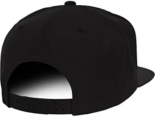 Trendy Apparel Shop Old English A Embroidered Flat Bill Snapback Cap