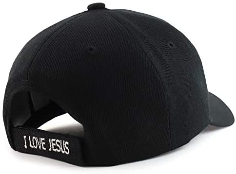 Trendy Apparel Shop Christ Anchor I Love Jesus Embroidered Baseball Cap