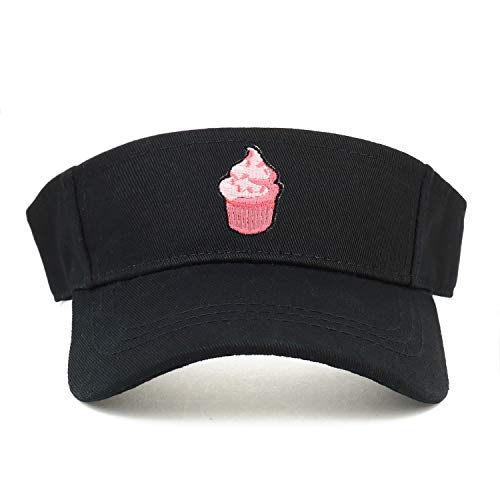Trendy Apparel Shop Cupcake Patch Cotton Infant Summer Visor Cap