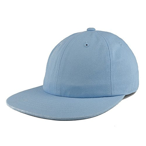 Trendy Apparel Shop Low Profile Plain Unstructured Crown Flatbill Snapback Cap