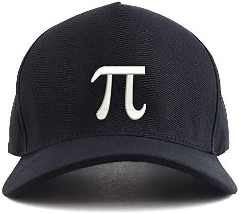 Trendy Apparel Shop Pi Day Symbol Embroidered Oversized 5 Panel XXL Baseball Cap