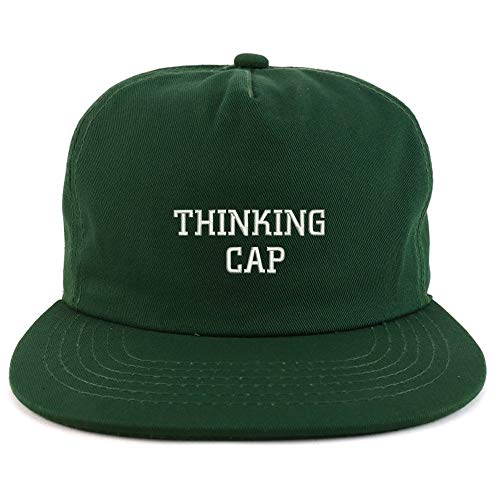Trendy Apparel Shop Thinking Cap Unstructured Flatbill Snapback Cap