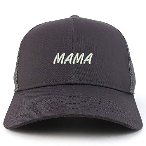 Trendy Apparel Shop Mama Embroidered Structured High Profile Trucker Cap