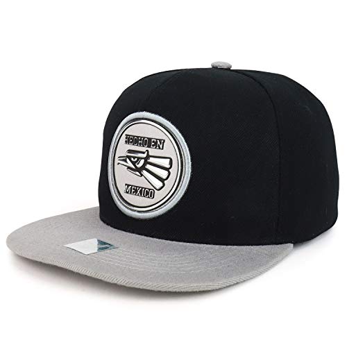 Trendy Apparel Shop Circular Hecho en Mexico Eagle Patch Flatbill Snapback Cap