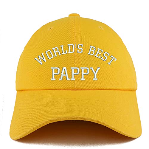 Trendy Apparel Shop World's Best Pappy Solid Adjustable Unstructured Dad Hat