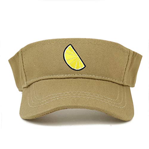 Trendy Apparel Shop Lemon Patch Cotton Infant Summer Visor Cap