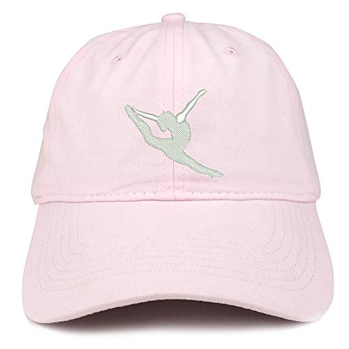 Trendy Apparel Shop Gymnast Embroidered Soft Crown 100% Brushed Cotton Cap