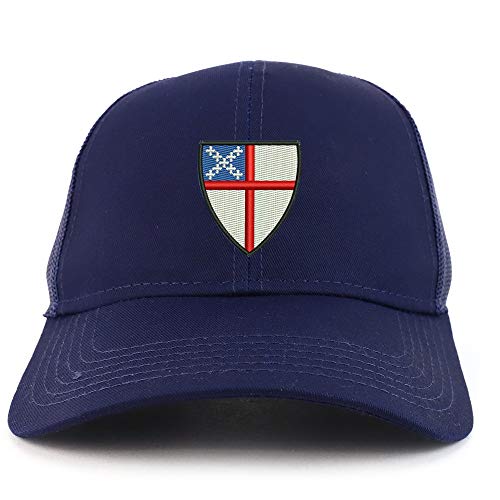 Trendy Apparel Shop Episcopal Shield Structured High Profile Trucker Cap