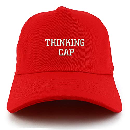 Trendy Apparel Shop Thinking Cap Unstructured 5 Panel Dad Baseball Cap