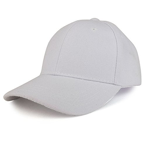 Trendy Apparel Shop Plain Youth Size Kid's Adjustable Structured Baseball Cap