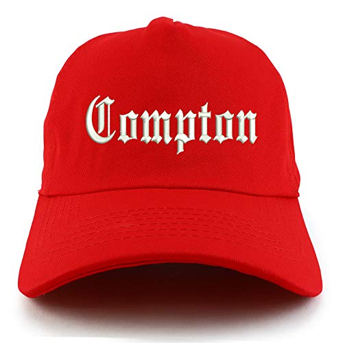 Trendy Apparel Shop Compton City Old English Unstructured 5 Panel Baseball Cap