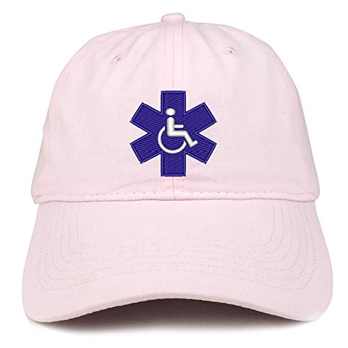 Trendy Apparel Shop Service Dog with Wheel Chair Logo Embroidered Brushed Cap