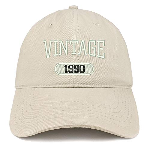 Trendy Apparel Shop Vintage 1990 Embroidered 31st Birthday Relaxed Fitting Cotton Cap