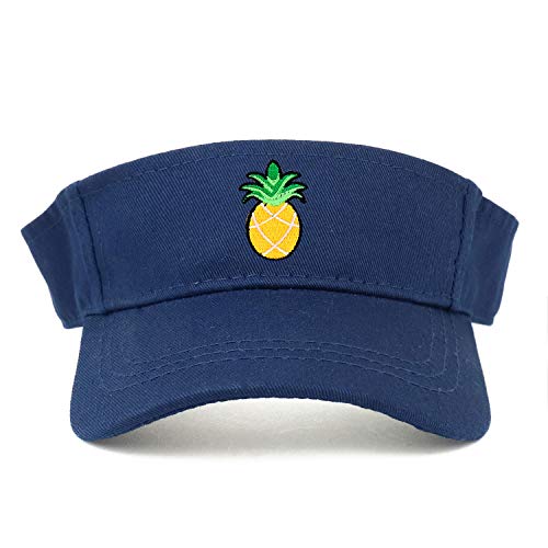 Trendy Apparel Shop Pineapple Patch Cotton Infant Summer Visor Cap