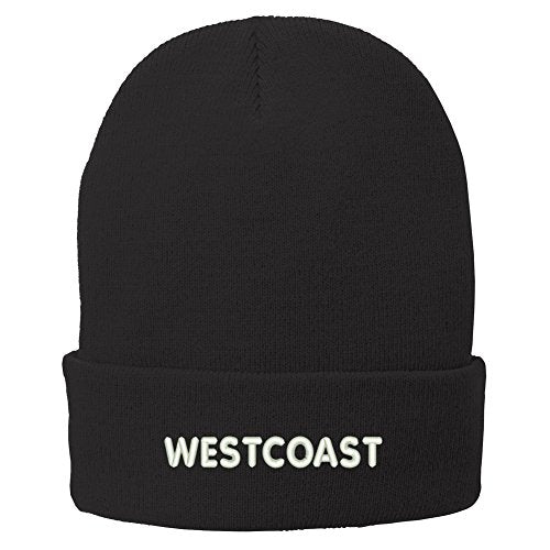 Trendy Apparel Shop Flexfit Westcoast Embroidered Winter Knitted Long Beanie