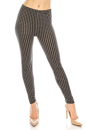 Trendy Apparel Shop Basic Simple Pattern Stretchy Comfortable One Size Lady Girl's Ankle 9" Leggings