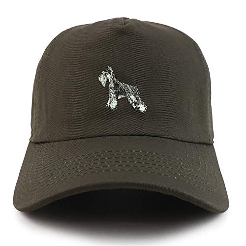 Trendy Apparel Shop Miniature Schnauzer Dog Unstructured 5 Panel Baseball Cap