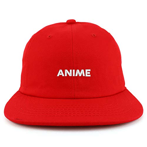 Trendy Apparel Shop Anime Embroidered Low Profile Cotton Snapback Cap