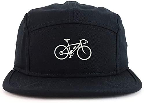 Trendy Apparel Shop Mountain Bike Embroidered 5 Panel Racer Baseball Cap