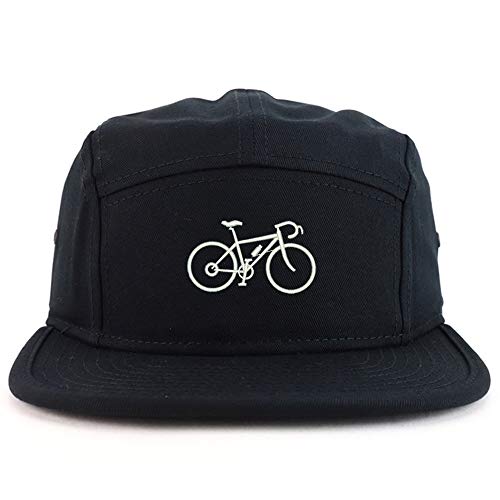 Trendy Apparel Shop Mountain Bike Embroidered 5 Panel Racer Baseball Cap