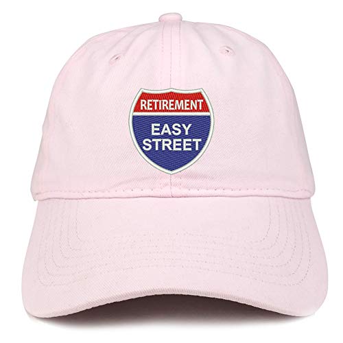 Trendy Apparel Shop Retirement Easy Street Soft Crown 100% Brushed Cotton Cap
