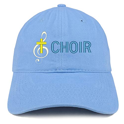 Trendy Apparel Shop Choir Embroidered Soft Crown 100% Brushed Cotton Cap