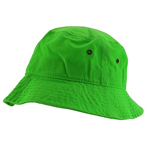 Trendy Apparel Shop Bright Neon Cotton Bucket Hat