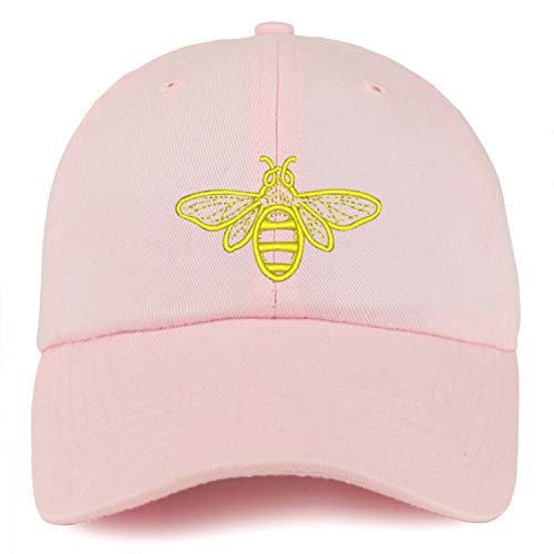 Trendy Apparel Shop Youth Bee Embroidered Unstructured Cotton Baseball Cap