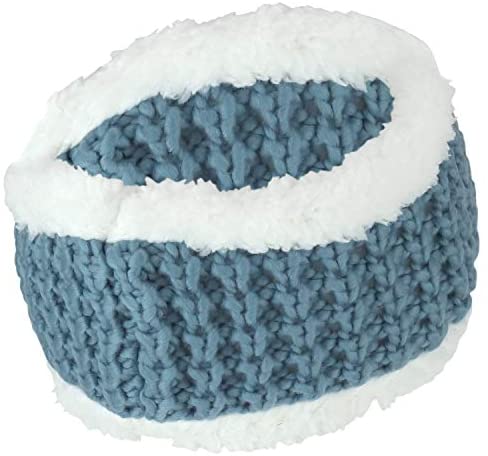 Trendy Apparel Shop Sherpa Fleece Lined Stretchy Chunky Knit Ear Warmer Headband