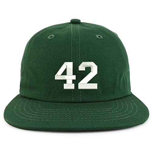 Trendy Apparel Shop Number 42 Collegiate Varsity Font Low Profile Snapback Cap