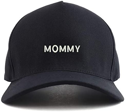 Trendy Apparel Shop Mommy Embroidered Oversized 5 Panel XXL Baseball Cap